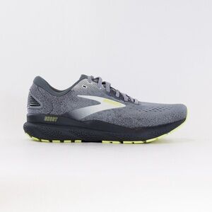 Brooks Ghost Gray and Neon green  Running Shoes